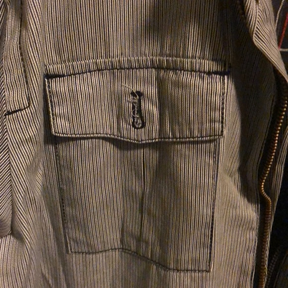 Fourstar Clothing Men’s Grey Striped Jacket - Picture 4 of 5